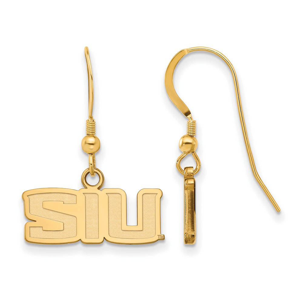 14k Gold Plated Silver South Illinois University Dangle Earring