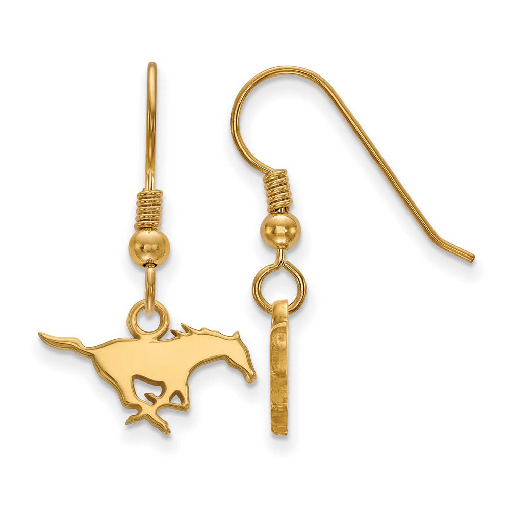 14k Gold Plated Silver South Methodist University Dangle Earrings