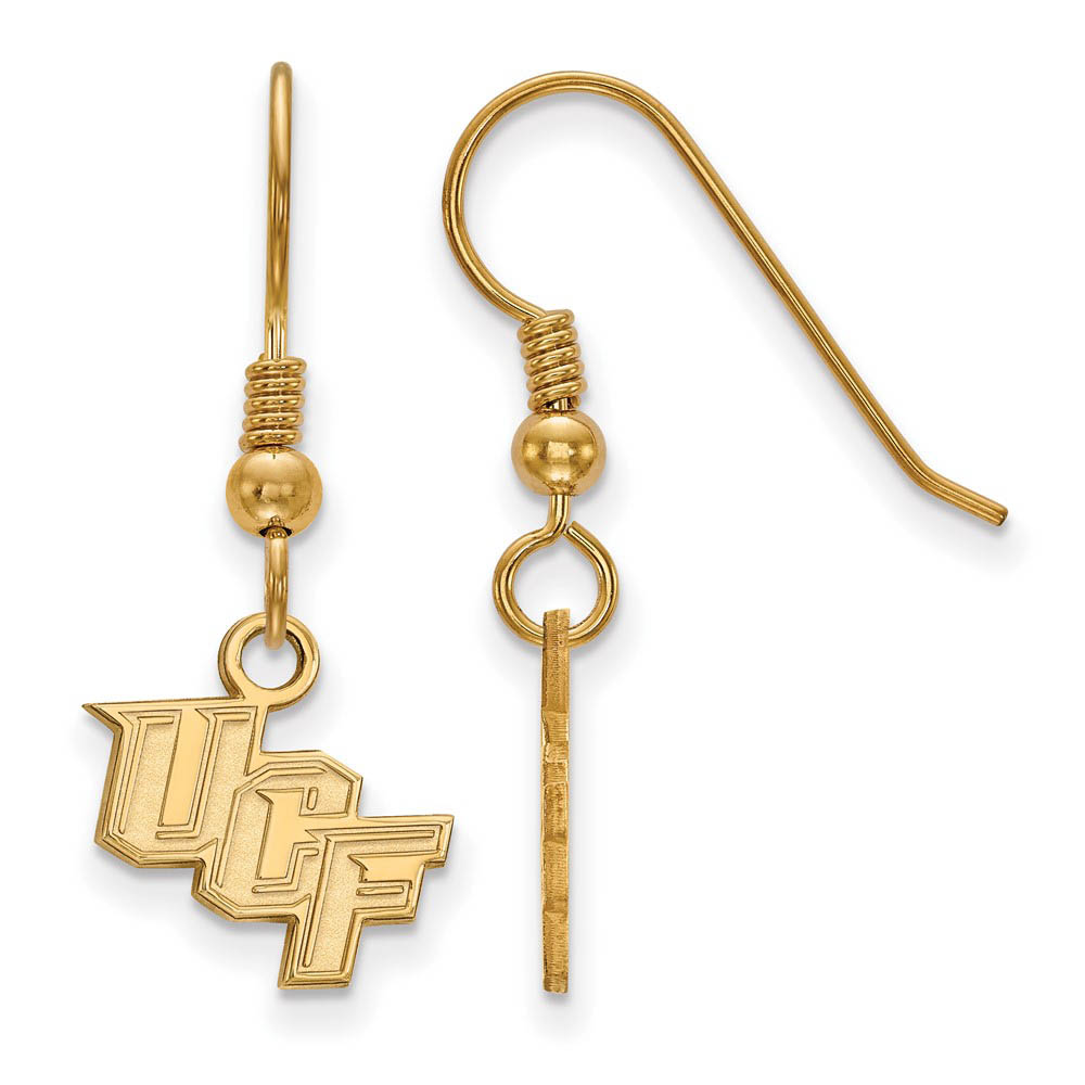 14k Gold Plated Silver Univ. of Central Florida Dangle Earring