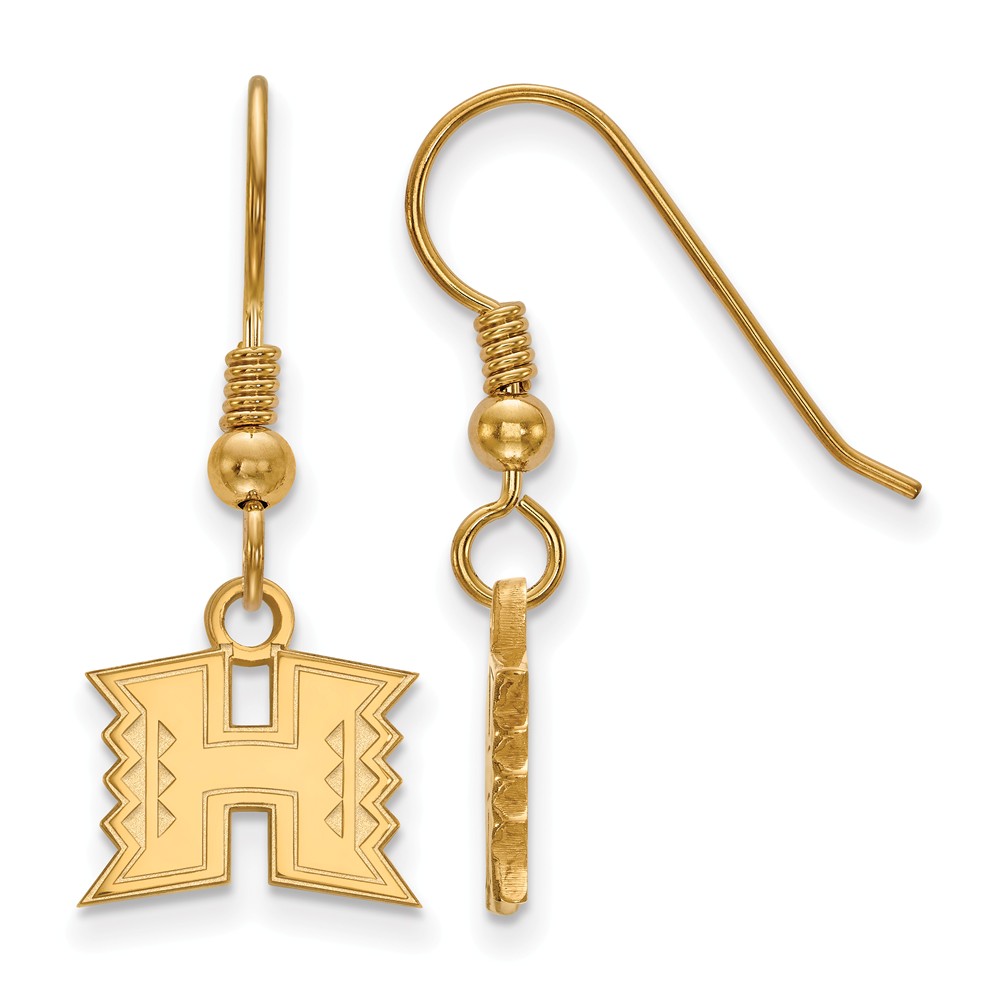 14k Gold Plated Silver The University of Hawai'i Dangle Earrings