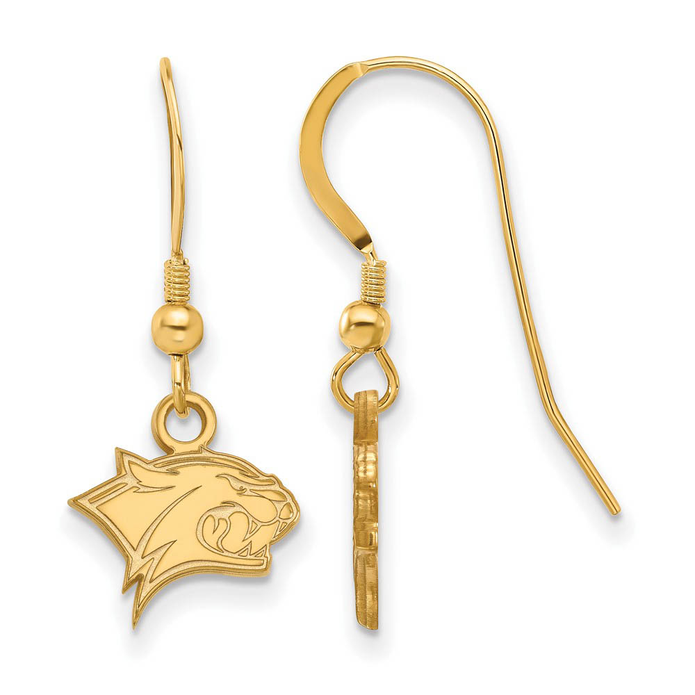 14k Gold Plated Silver Univ. of New Hampshire Dangle Earrings