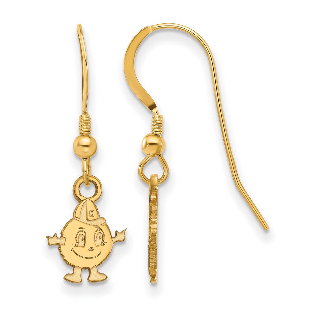 14k Gold Plated Silver Syracuse University (Tiny) Dangle Earrings