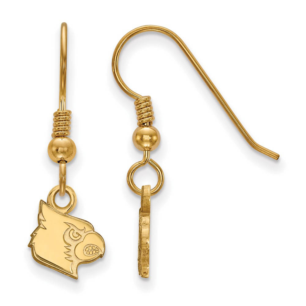 14k Gold Plated Silver University of Louisville Tiny Dangle Earring