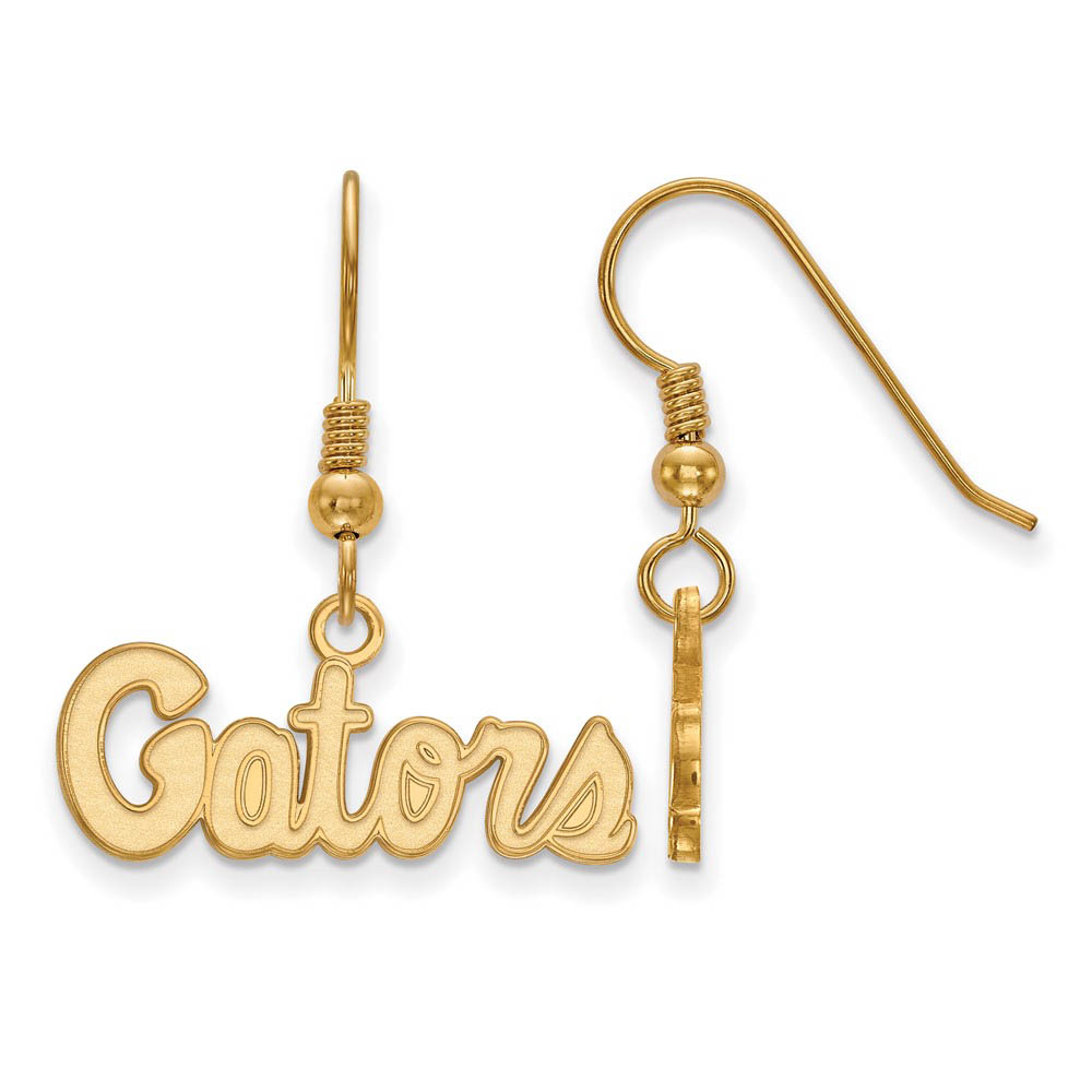 14k Gold Plated Silver Univ. of Florida Dangle Earrings