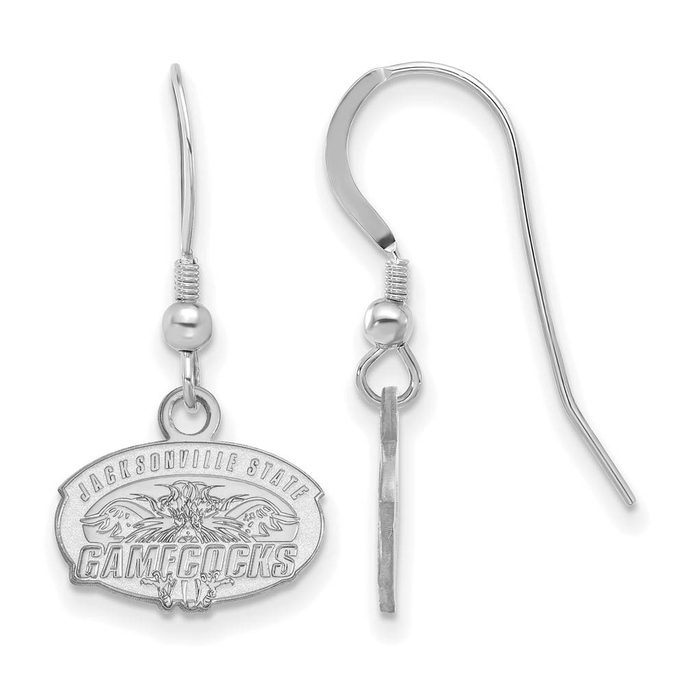 Sterling Silver Jacksonville State (Tiny) Dangle Earrings