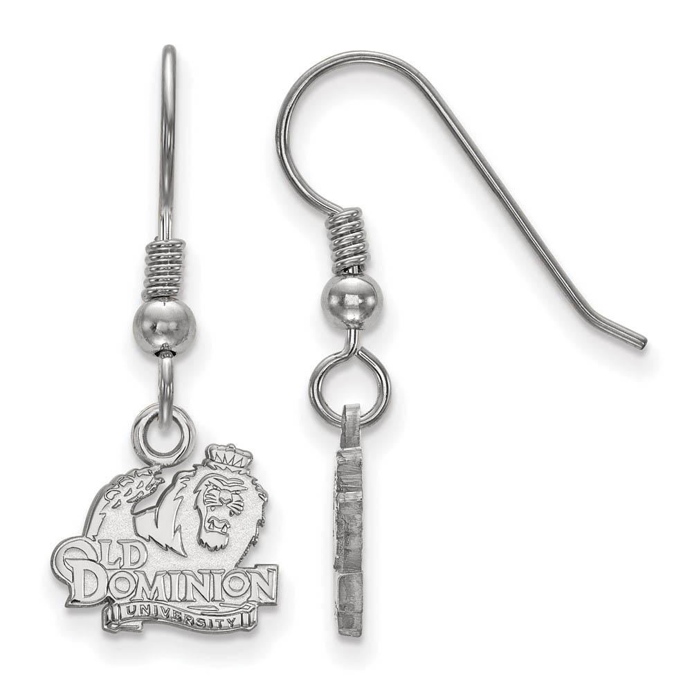 Sterling Silver Old Dominion University (Tiny) Dangle Earrings