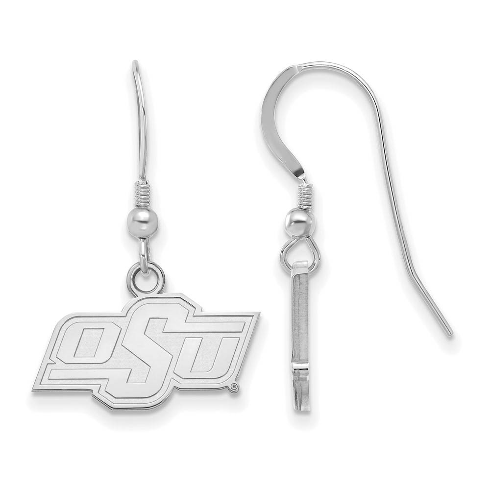 Sterling Silver Oklahoma State University (Tiny) Dangle Earrings
