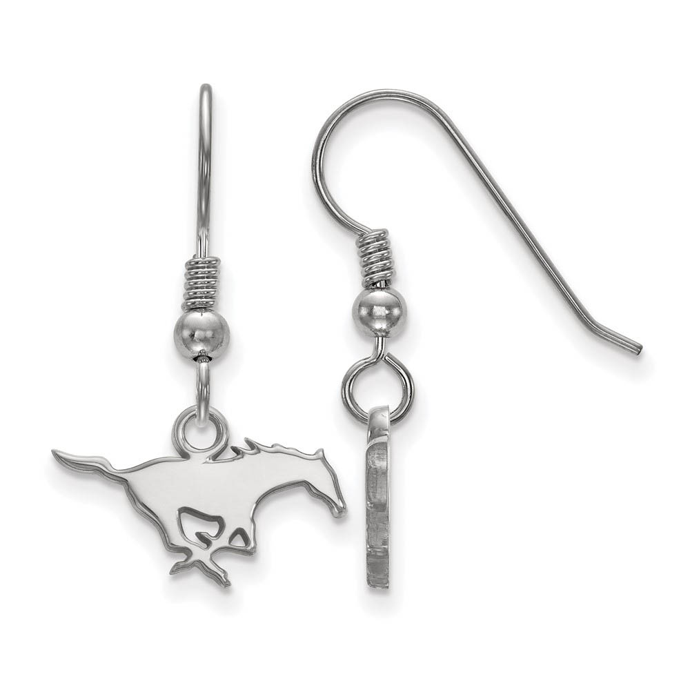 Sterling Silver Southern Methodist Univ. (Tiny) Dangle Earrings