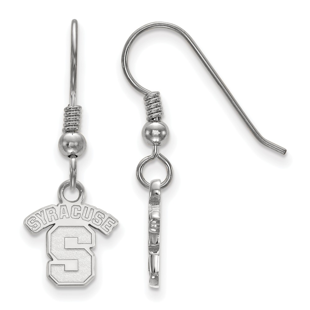 Sterling Silver Syracuse University (Tiny) Dangle Wire Earrings