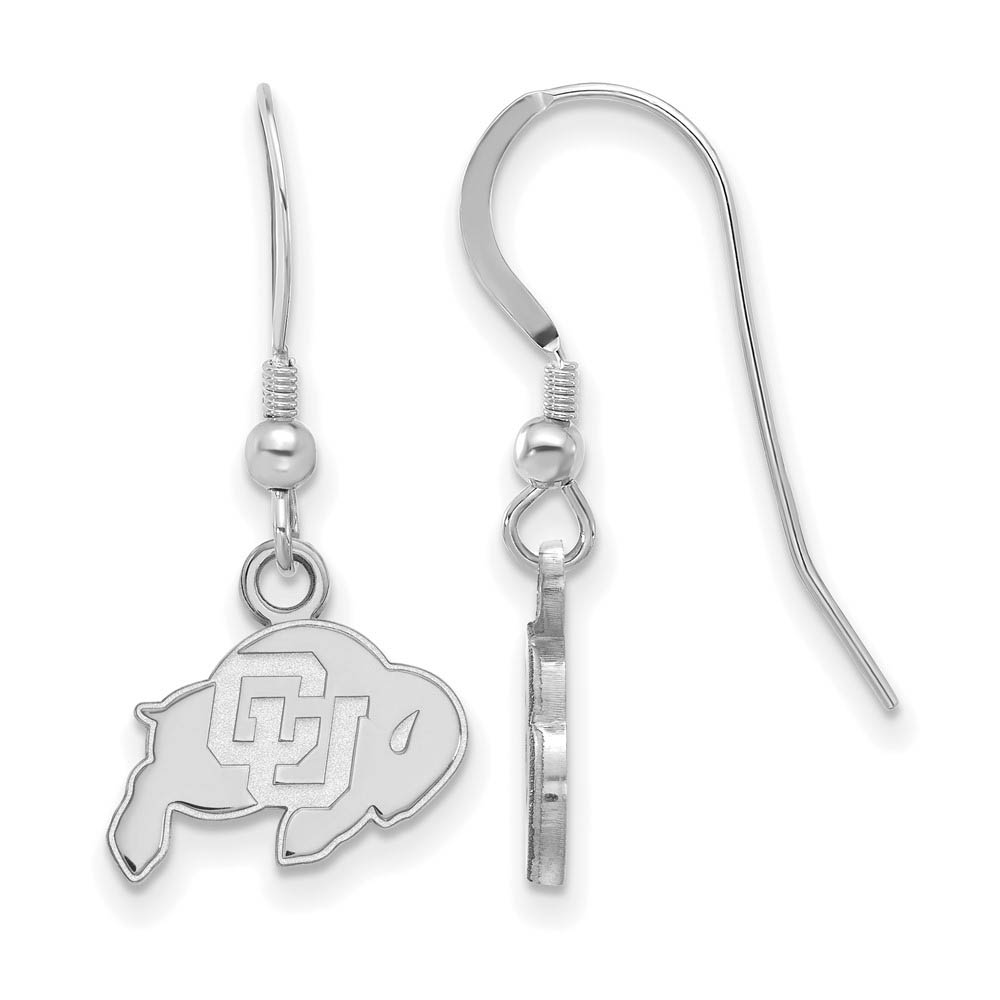 Sterling Silver University of Colorado (Tiny) Dangle Wire Earrings