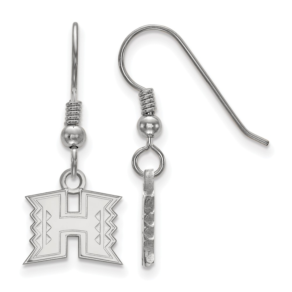Sterling Silver The University of Hawai'i (Tiny) Dangle Earrings