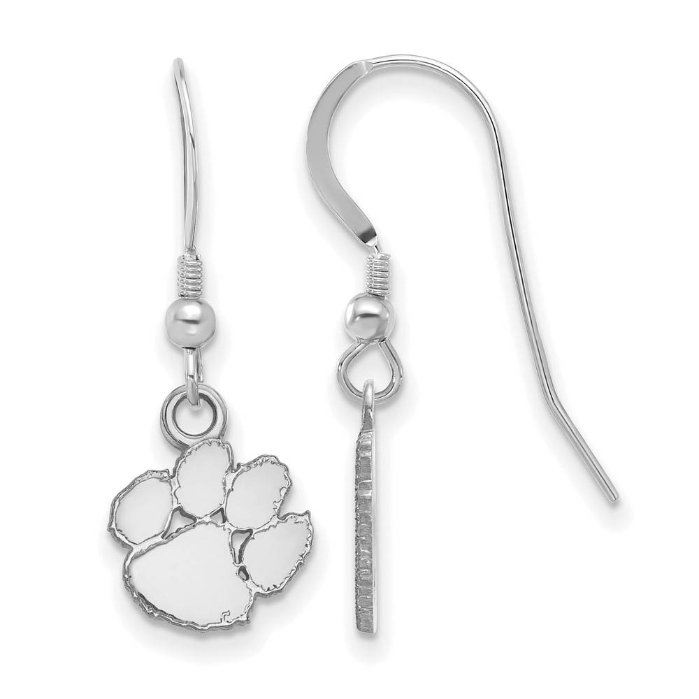 Sterling Silver Clemson University (Tiny) Dangle Earrings