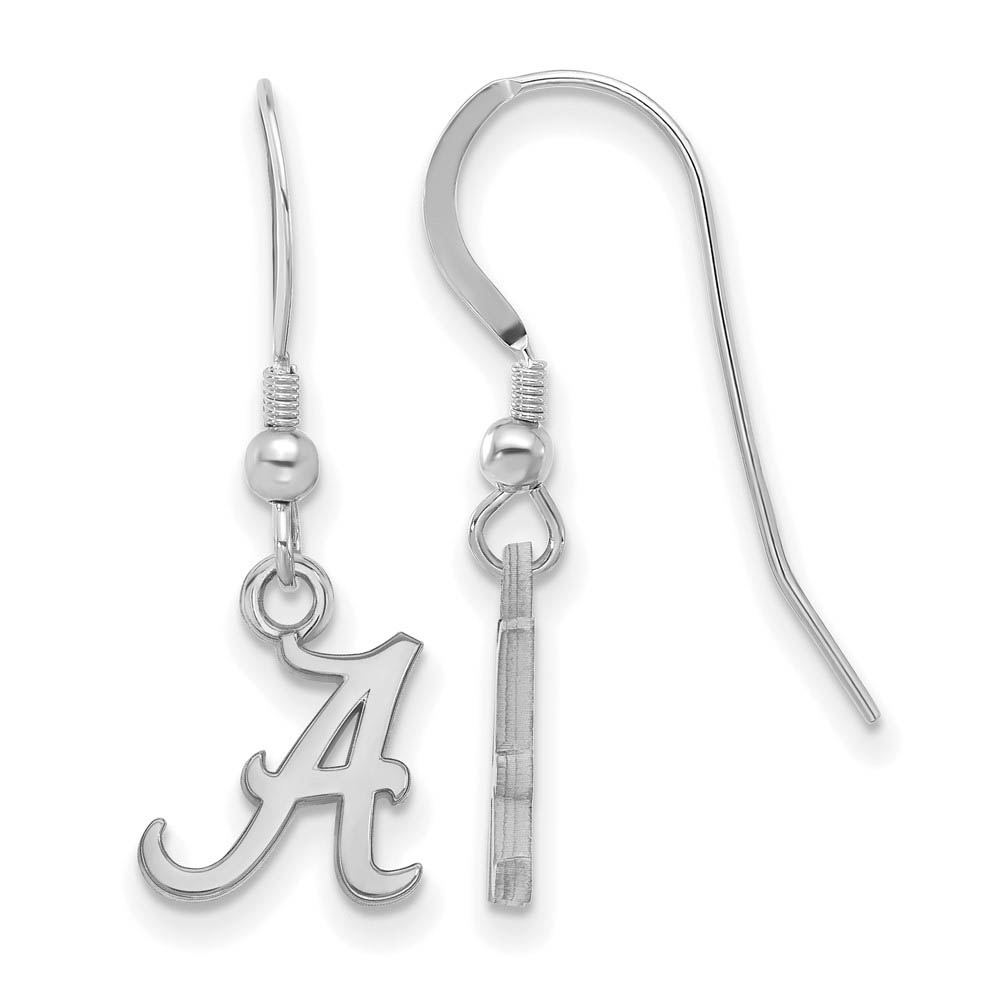 Sterling Silver University of Alabama (Tiny) Dangle Wire Earrings