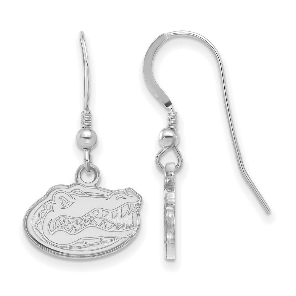 Sterling Silver University of Florida (Tiny) Dangle Wire Earrings
