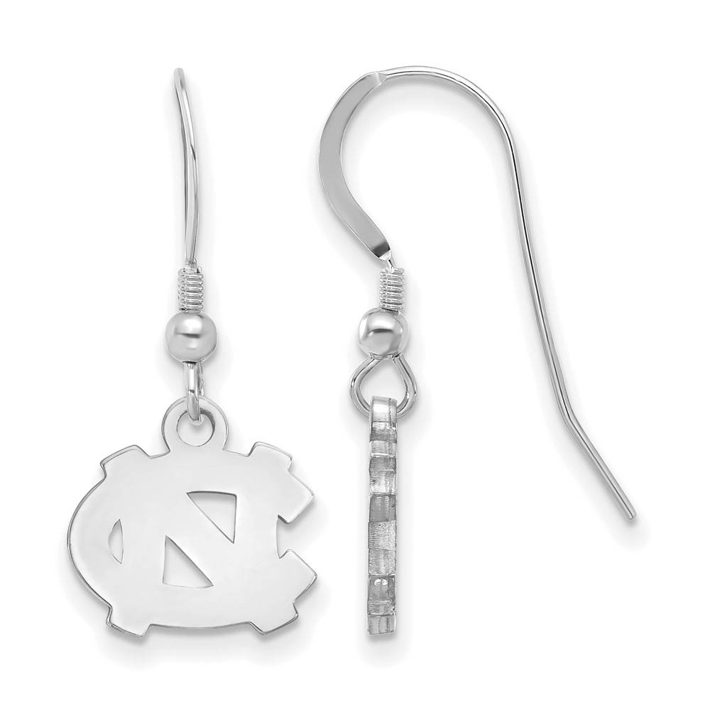 Sterling Silver U of North Carolina (Tiny) Dangle Earrings