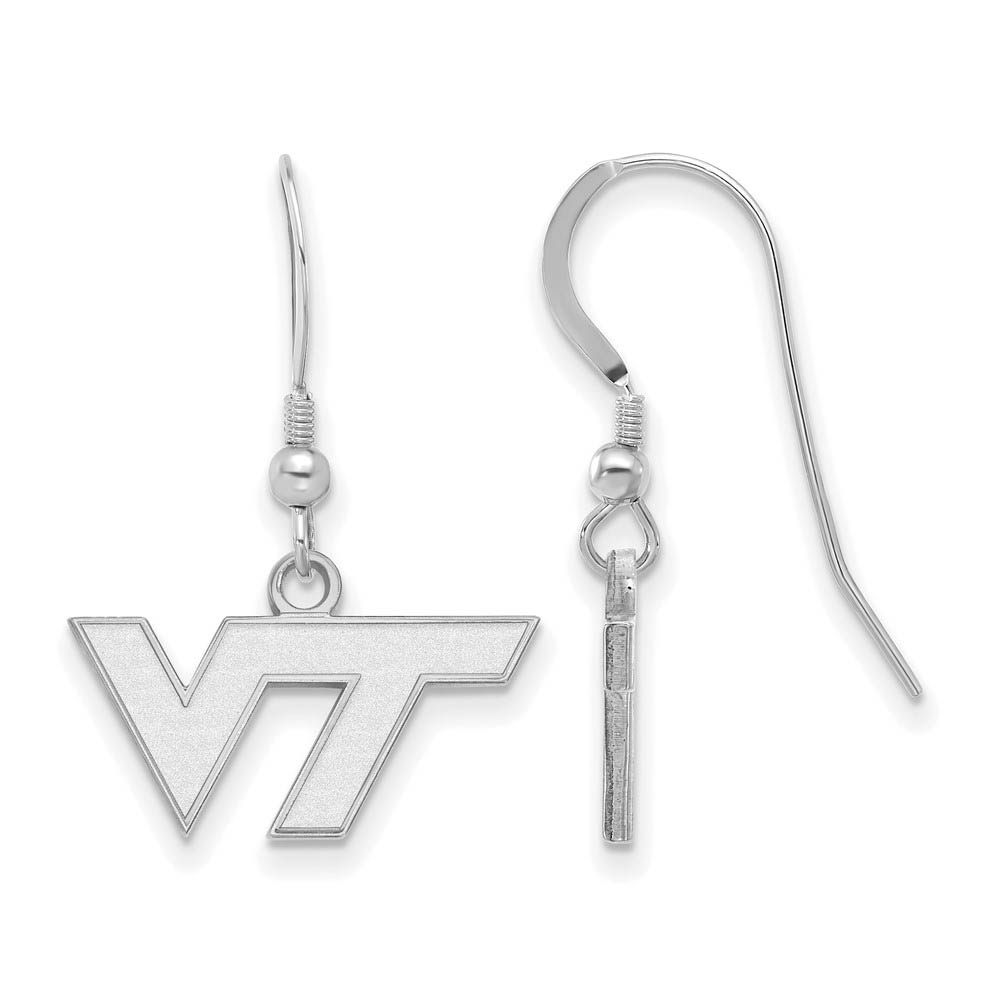 Sterling Silver Virginia Tech (Tiny) Dangle Earrings