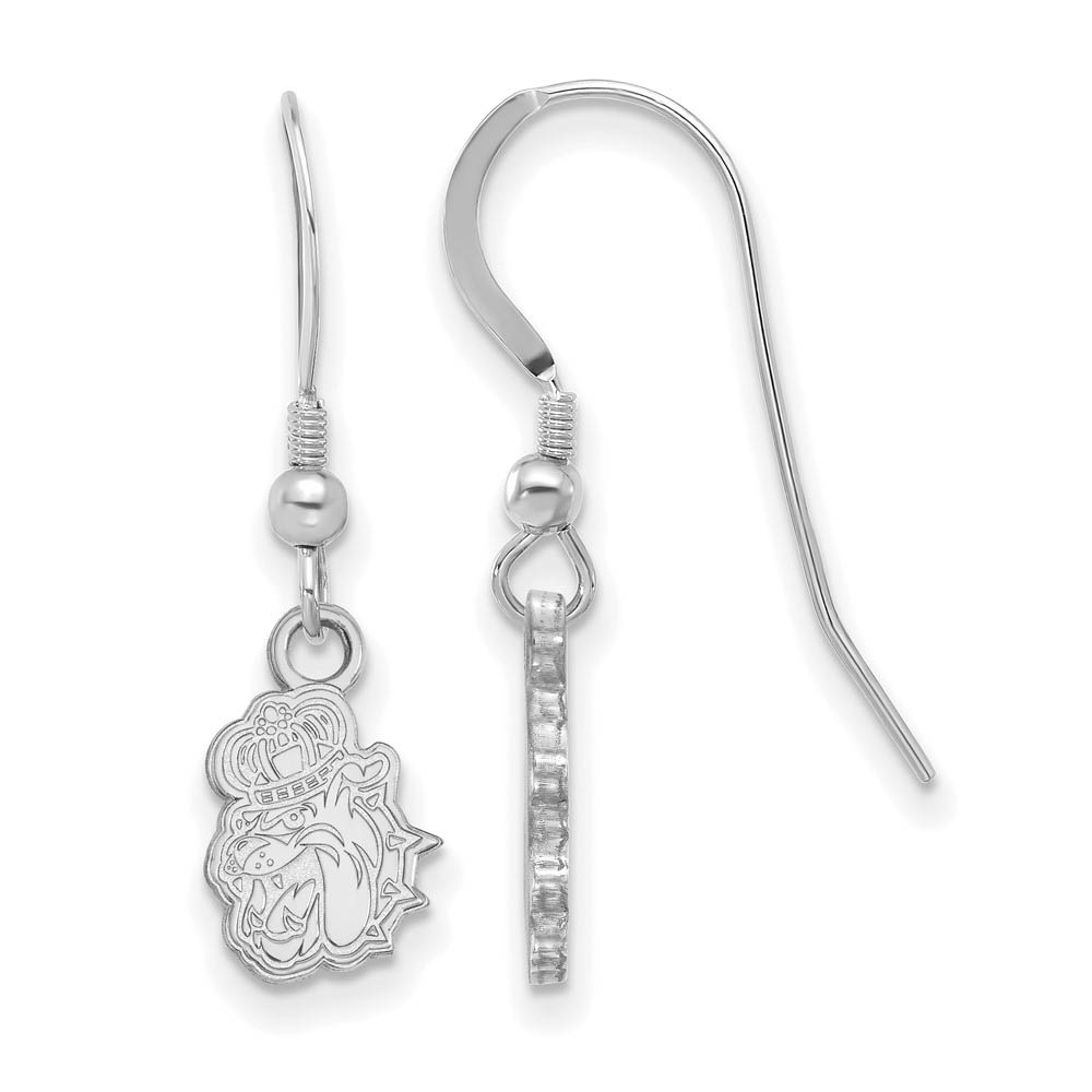 Sterling Silver James Madison University (Tiny) Dangle Earrings