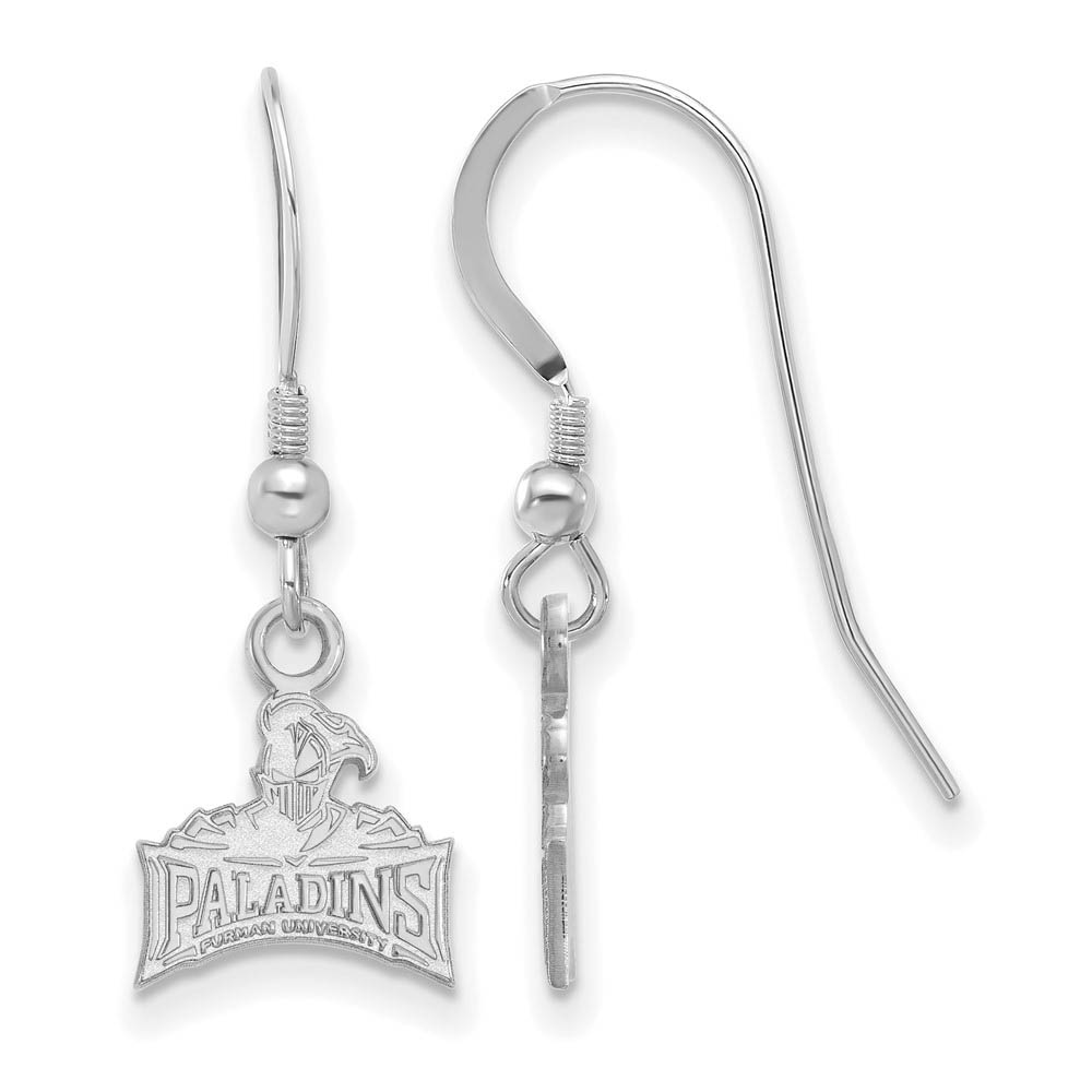 Sterling Silver Furman University (Tiny) Dangle Earrings