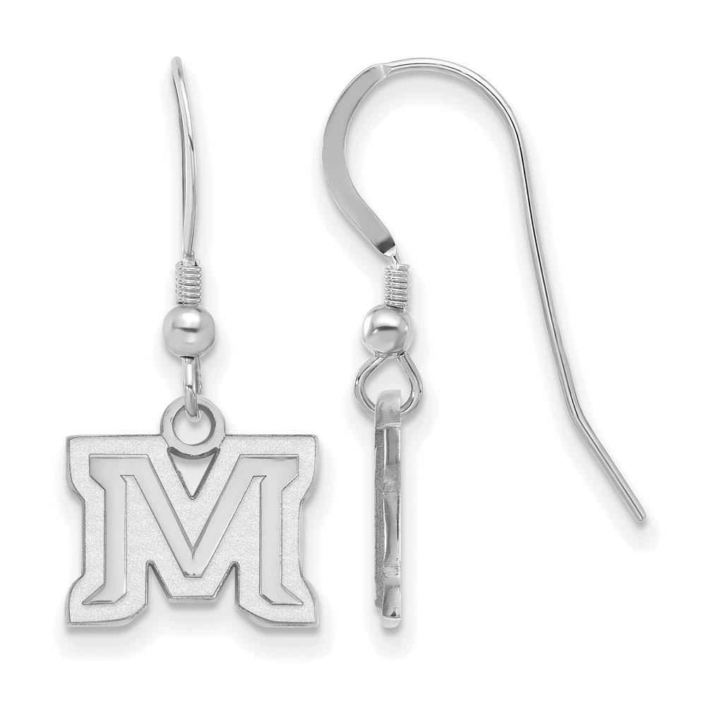 Sterling Silver Montana State University (Tiny) Dangle Earrings
