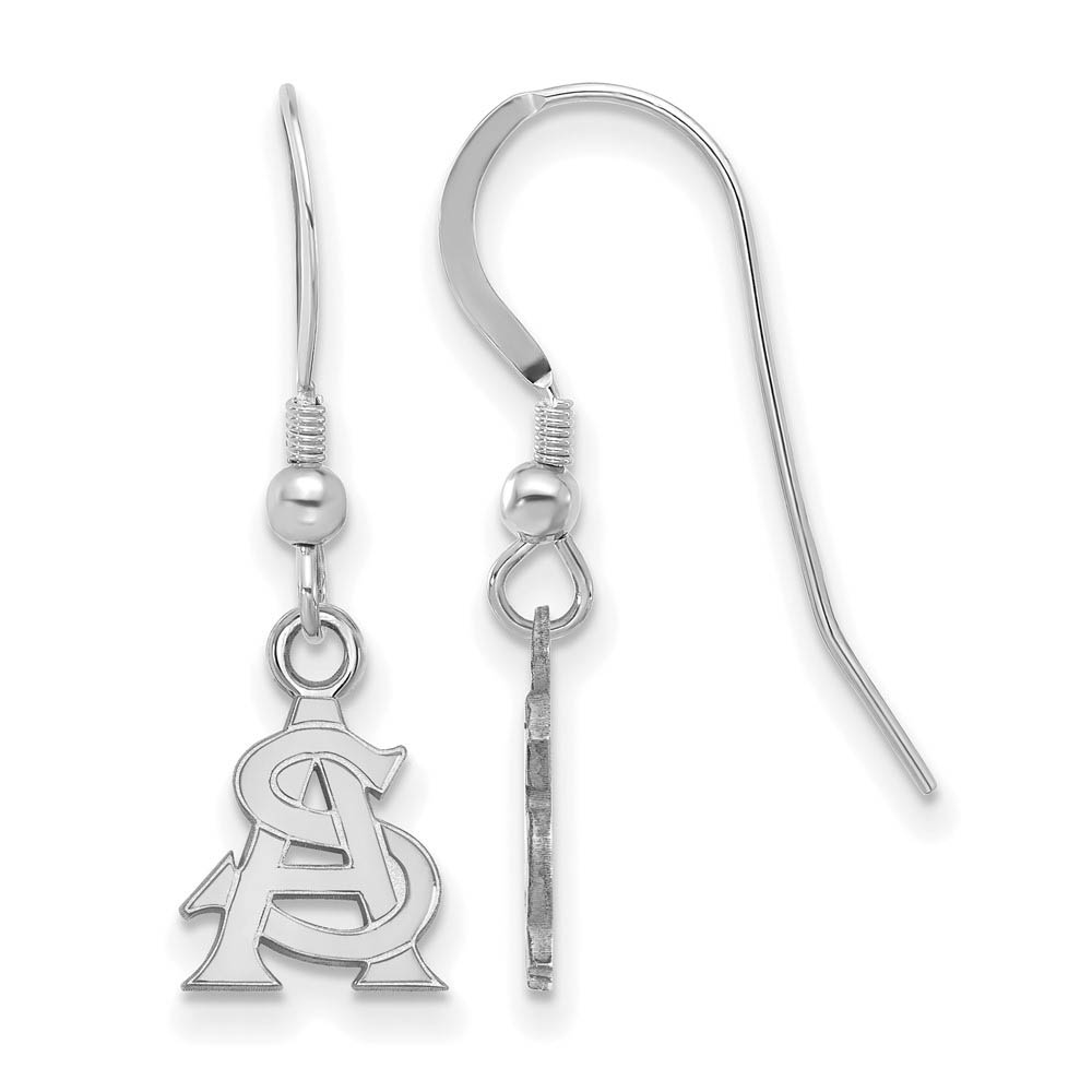 Sterling Silver Arizona State University (Tiny) Dangle Earrings