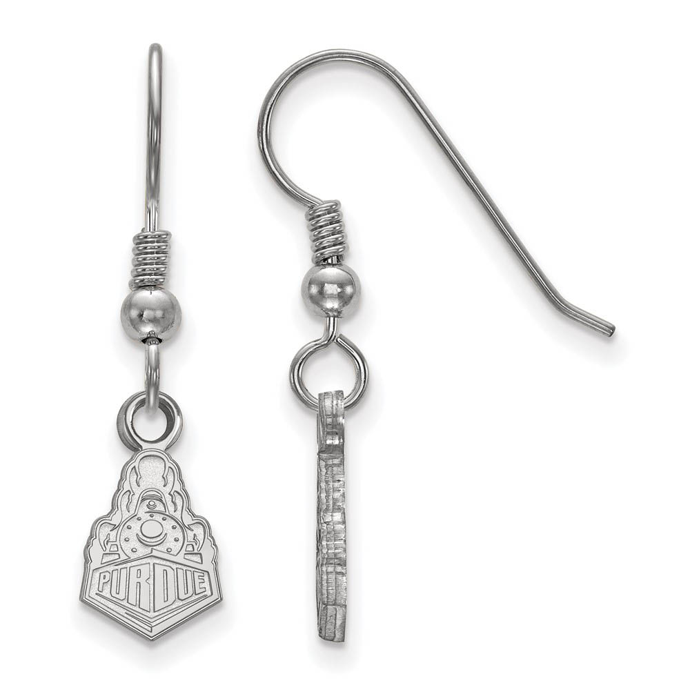 Sterling Silver Purdue Tiny Dangle Earrings