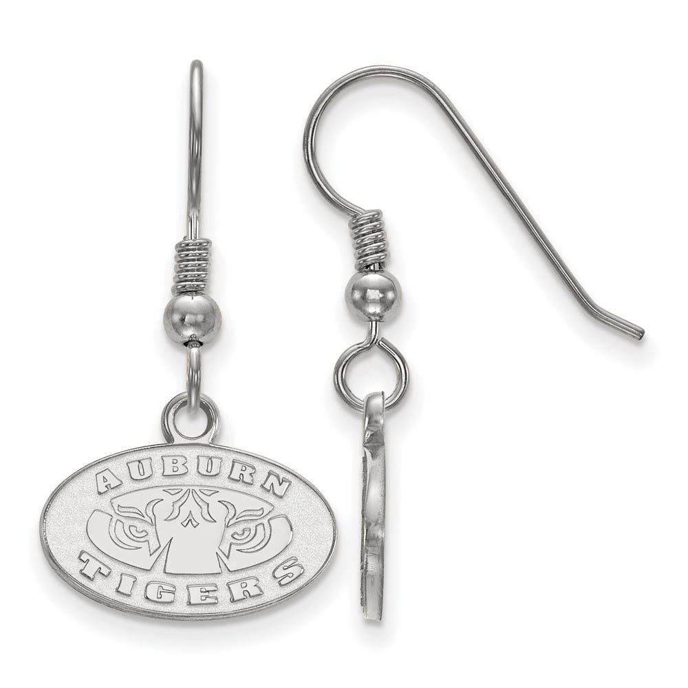 Sterling Silver Auburn University (Tiny) Dangle Earrings
