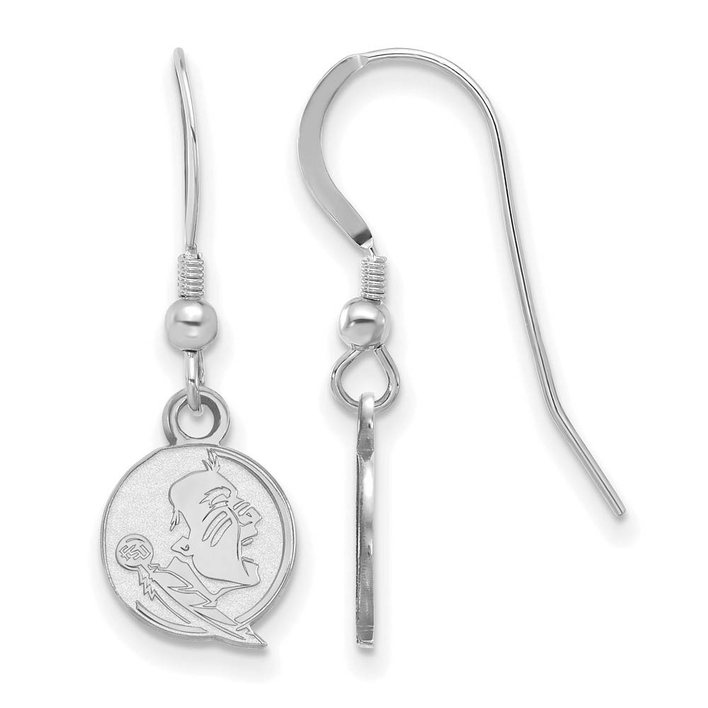 Sterling Silver Florida State Univ. (Tiny) Dangle Earrings
