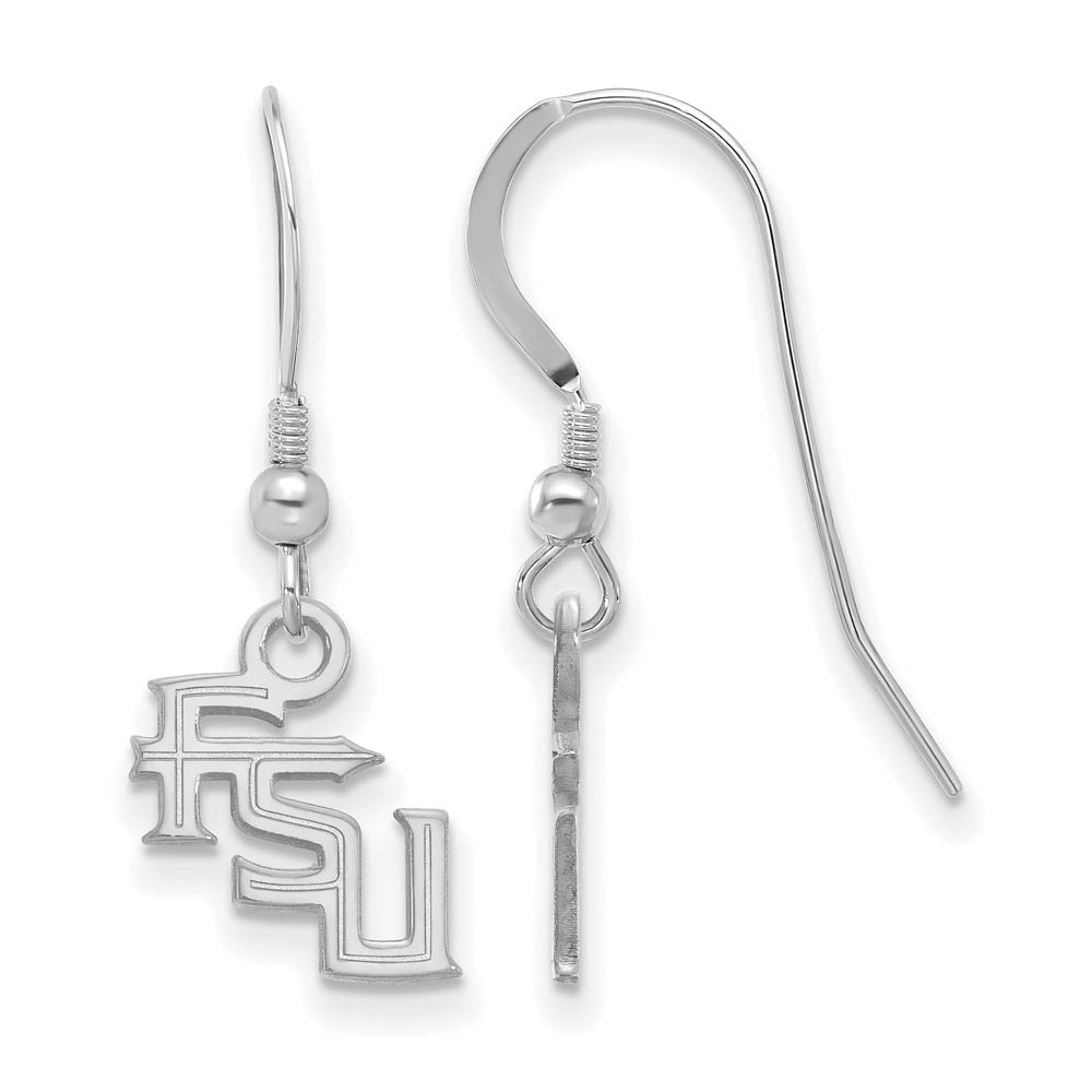 Sterling Silver Florida State University (Tiny) Dangle Earrings