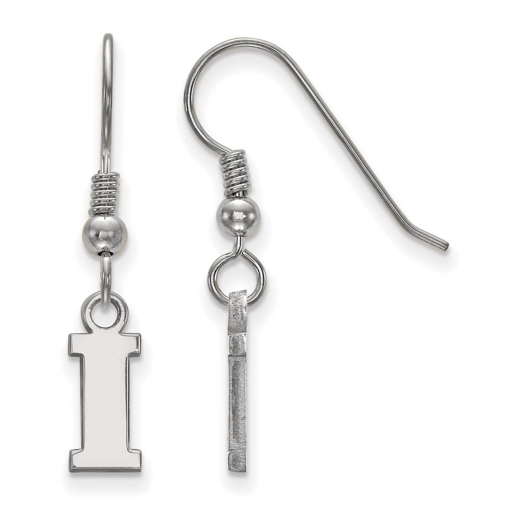 Sterling Silver University of Iowa (Tiny) Dangle Earrings