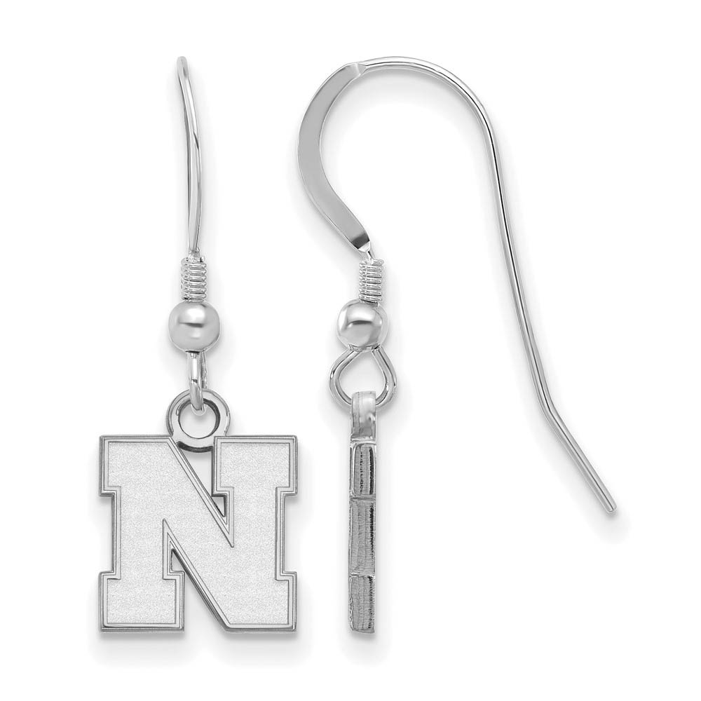 Sterling Silver University of Nebraska (Tiny) Earrings Dangle