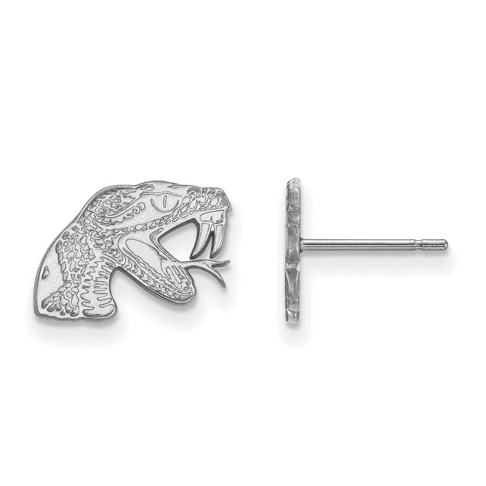 10k White Gold Florida A&M University XS (Tiny) Post Earrings