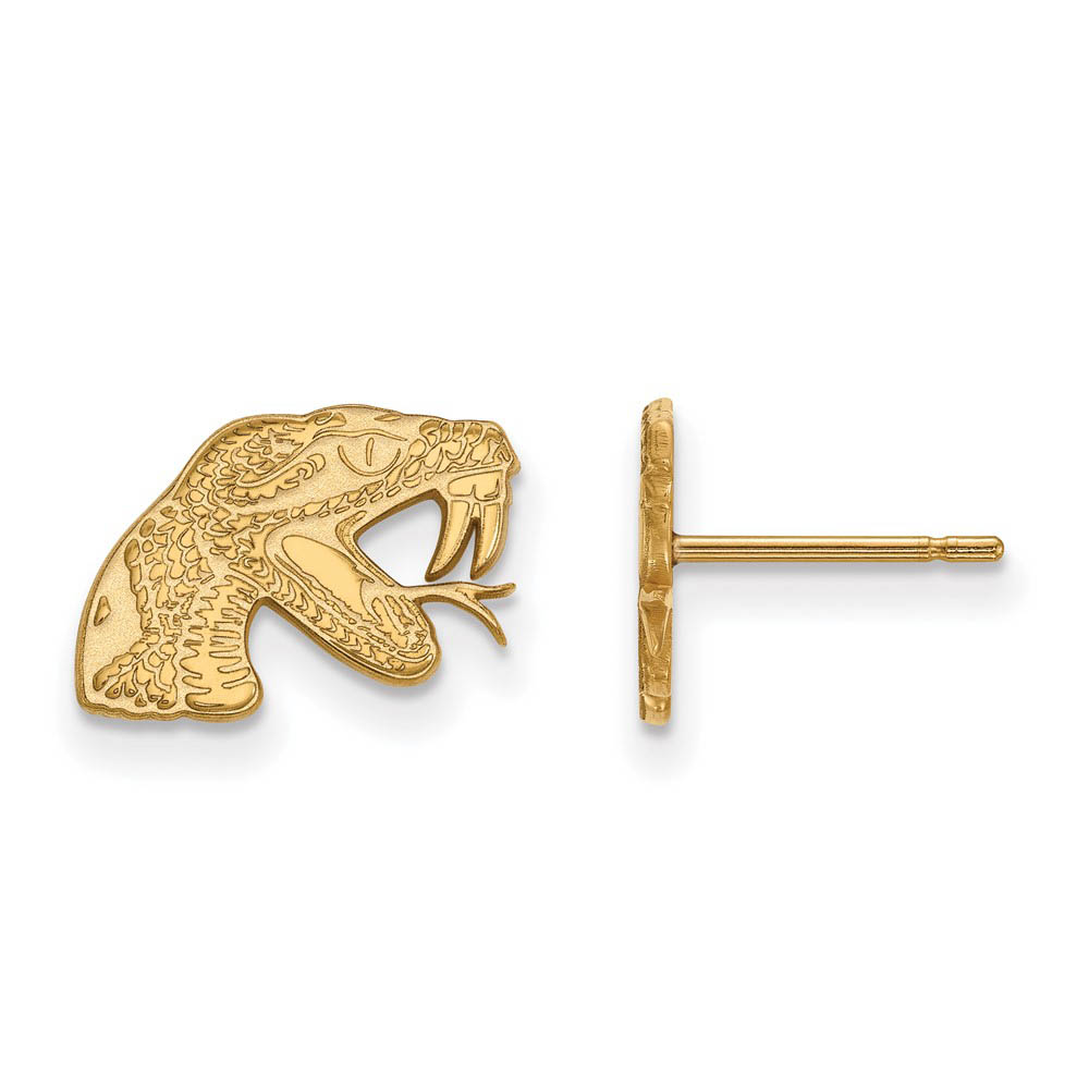 10k Yellow Gold Florida A&M University XS (Tiny) Post Earrings