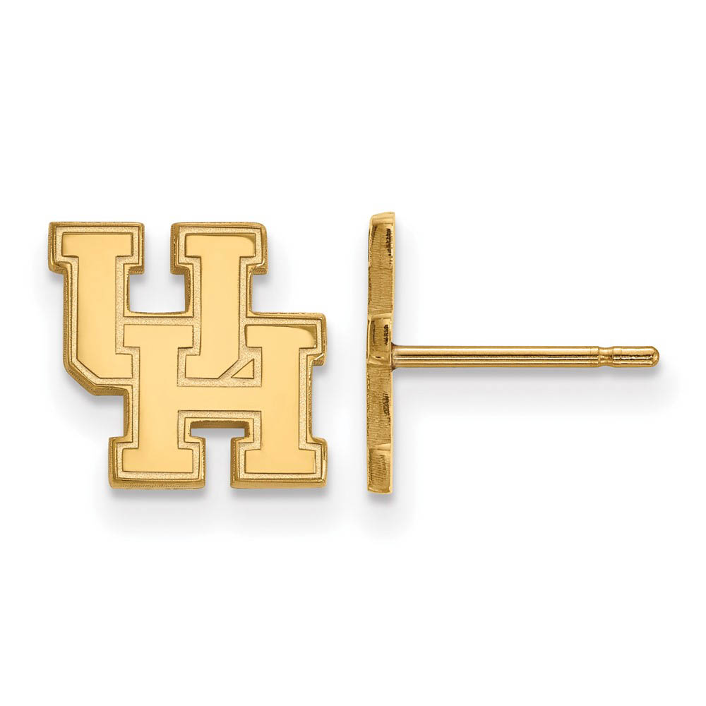 10k Yellow Gold University of Houston (Tiny) Post Earrings