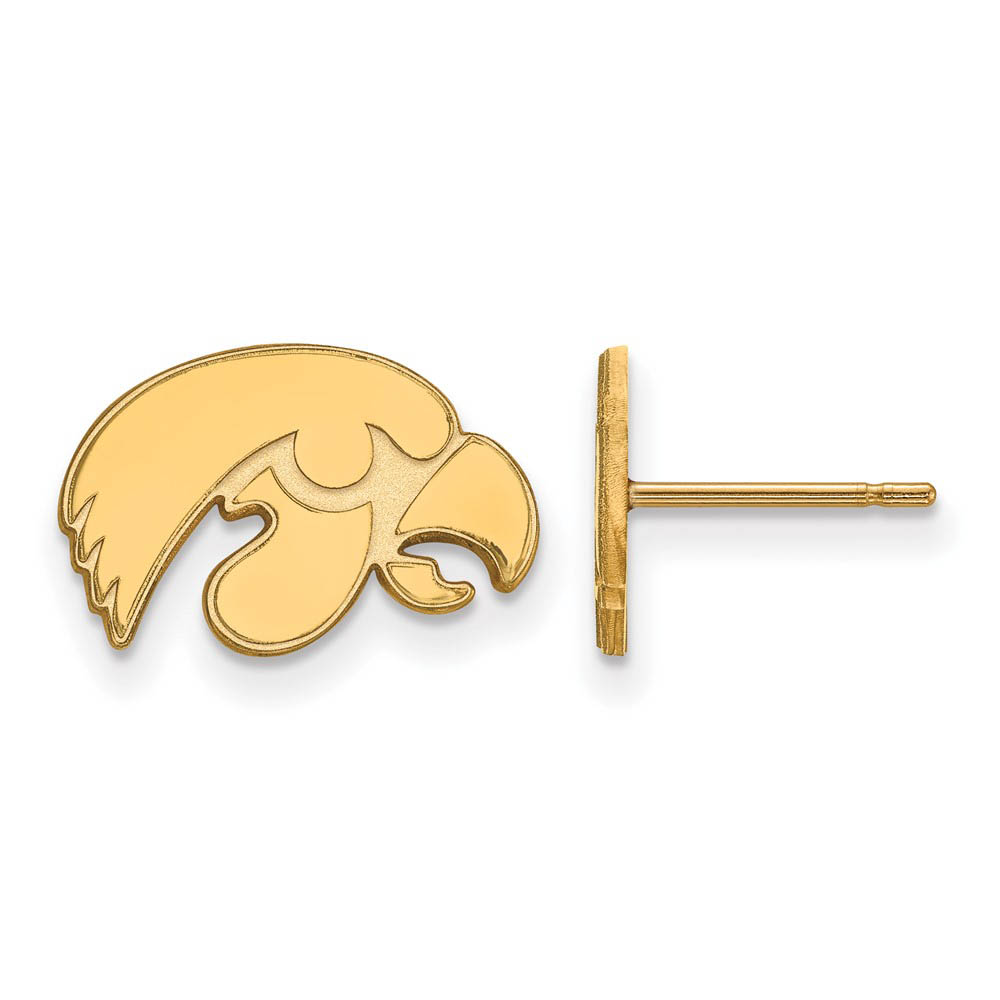 10k Yellow Gold University of Iowa (Tiny) Post Earrings