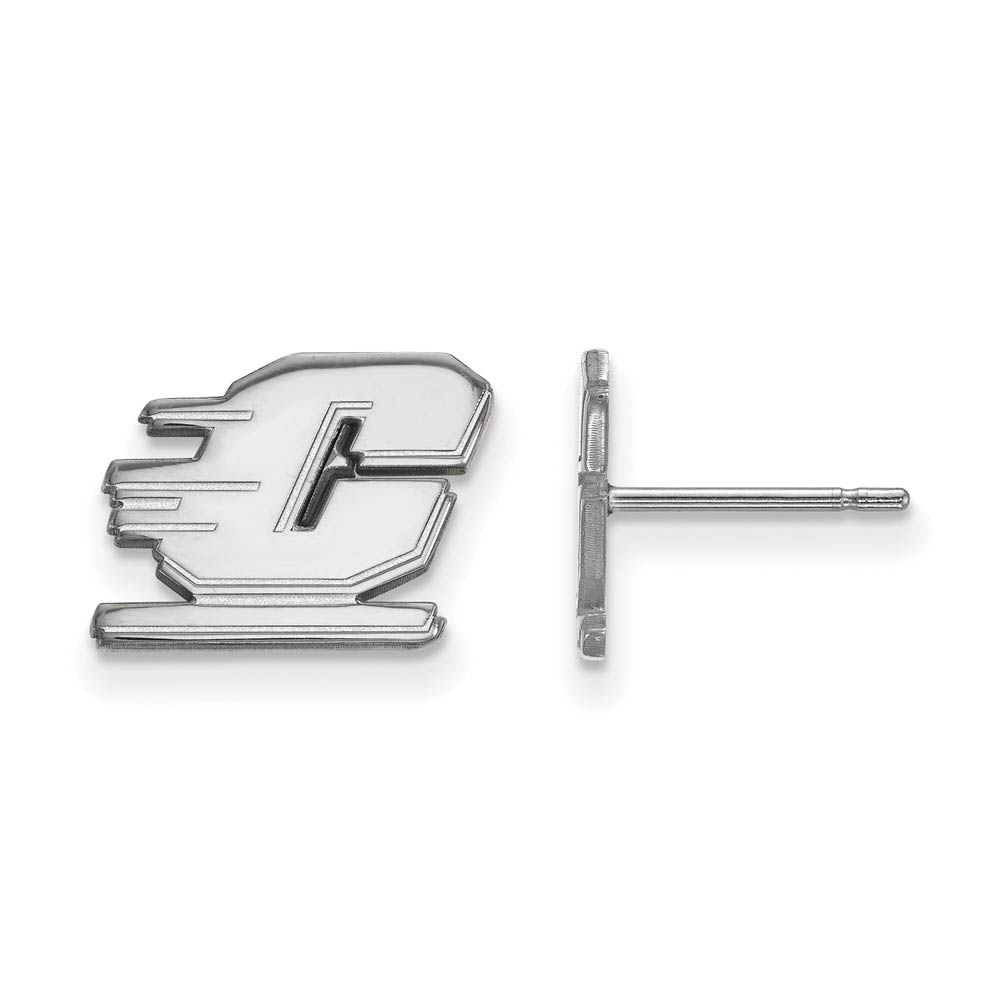 14k White Gold Central Michigan (Tiny) Post Earrings