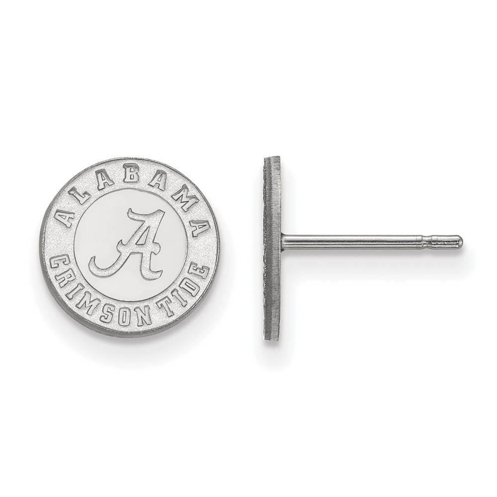14k White Gold University of Alabama (Tiny) Post Earrings