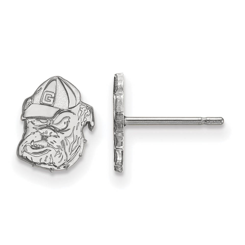 14k White Gold University of Georgia (Tiny) Post Earrings