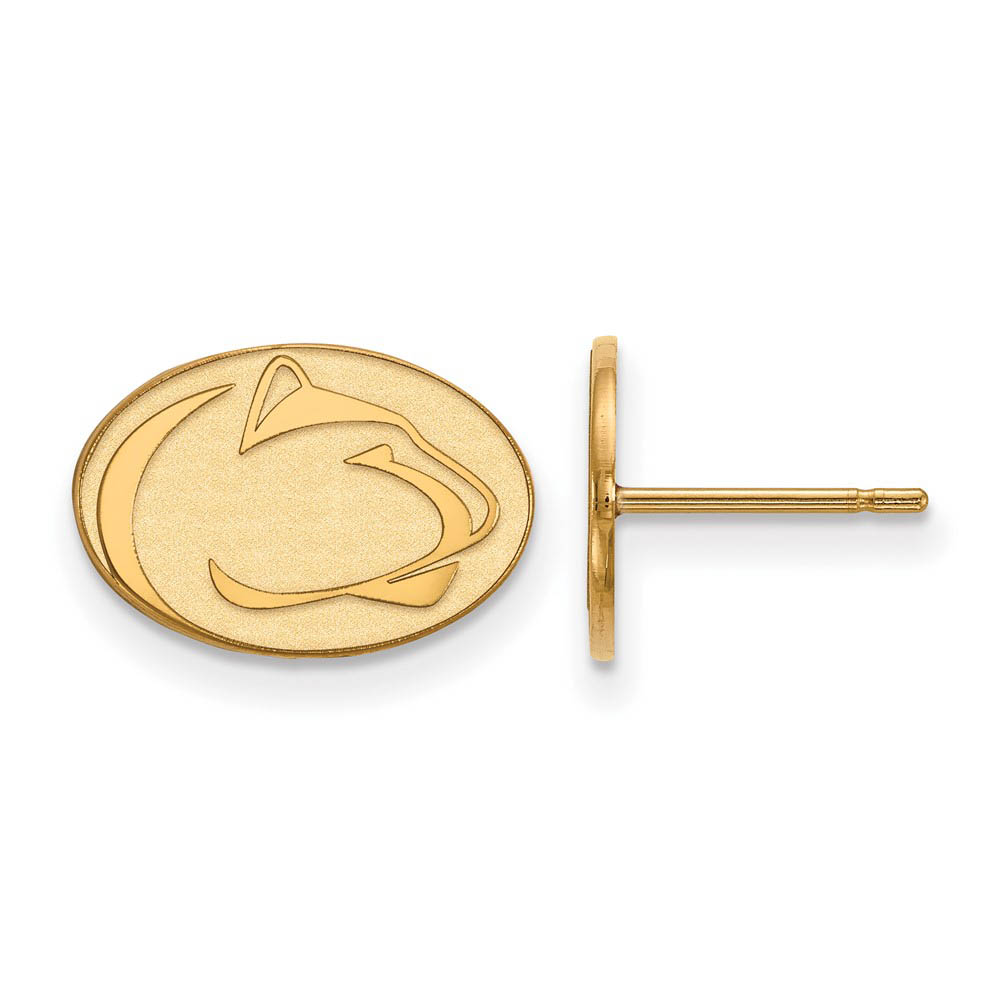 14k Yellow Gold Penn State University (Tiny) Post Earrings