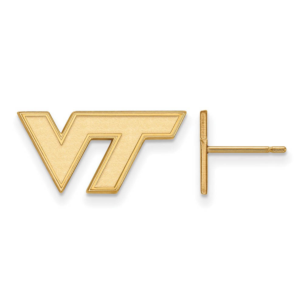14k Yellow Gold Virginia Tech (Tiny) Post Earrings