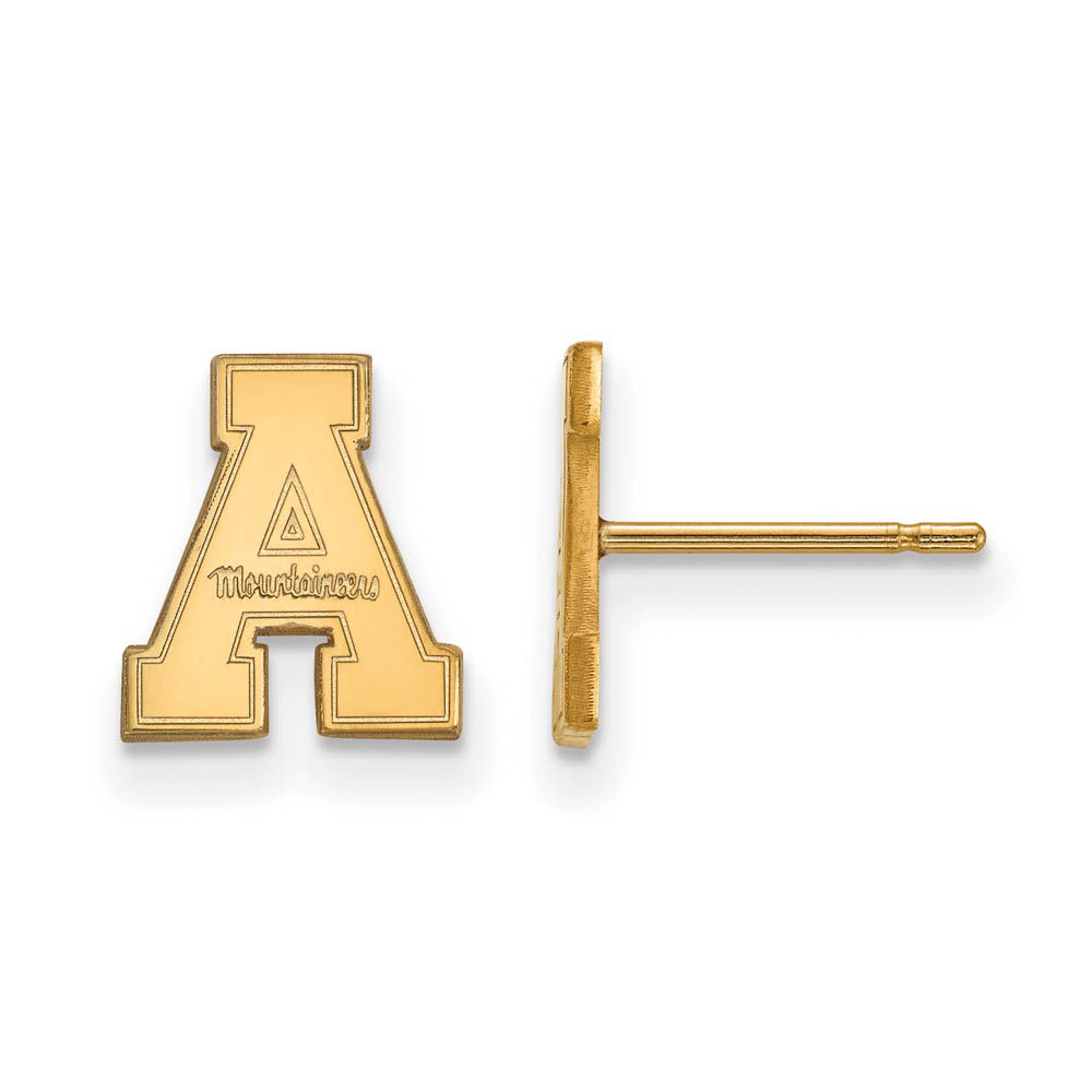 14k Gold Plated Silver Appalachian State (Tiny) Post Earrings