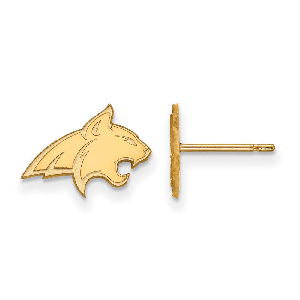 14k Gold Plated Silver Montana State Univ. (Tiny) Post Earrings