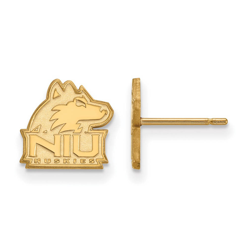 14k Gold Plated Silver Northern Illinois Univ. Post Earrings