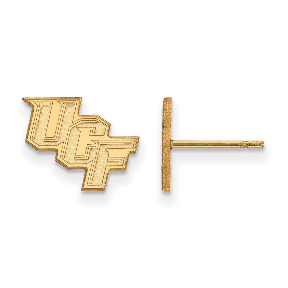 14k Gold Plated Silver Univ. of Central Florida Tiny Post Earrings