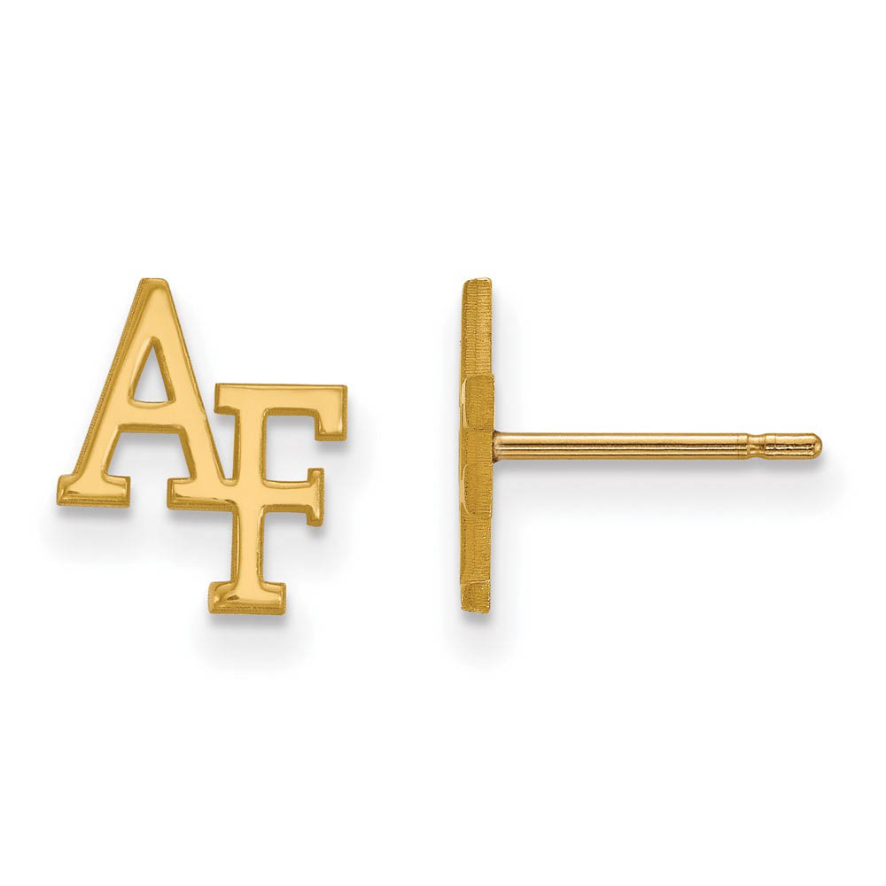 14k Gold Plated Silver Air force Academy (Tiny) Post Earring