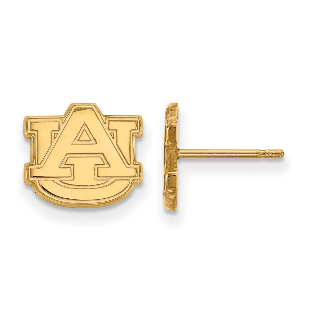 14k Gold Plated Silver Auburn Univ. (Tiny) Post Earrings