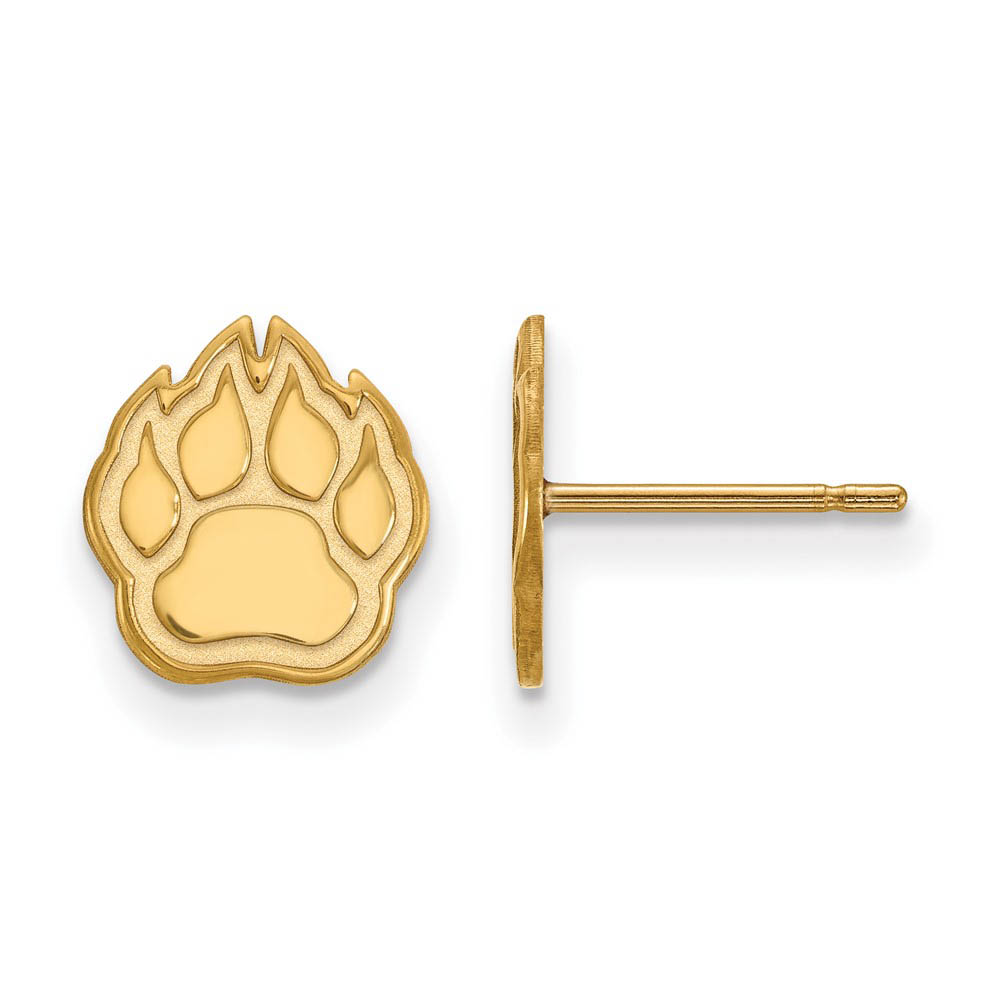 14k Gold Plated Silver Northern Illinois University Post Earrings