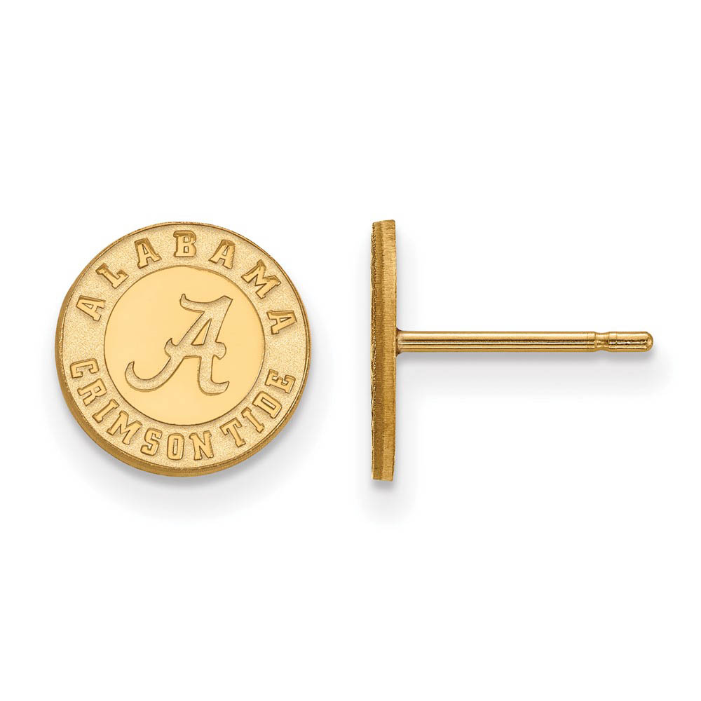 14k Gold Plated Silver Univ. of Alabama Post Earrings