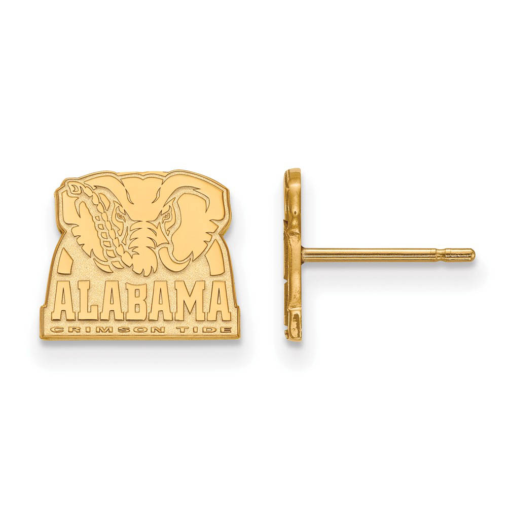 14k Gold Plated Silver University of Alabama (Tiny) Post Earrings