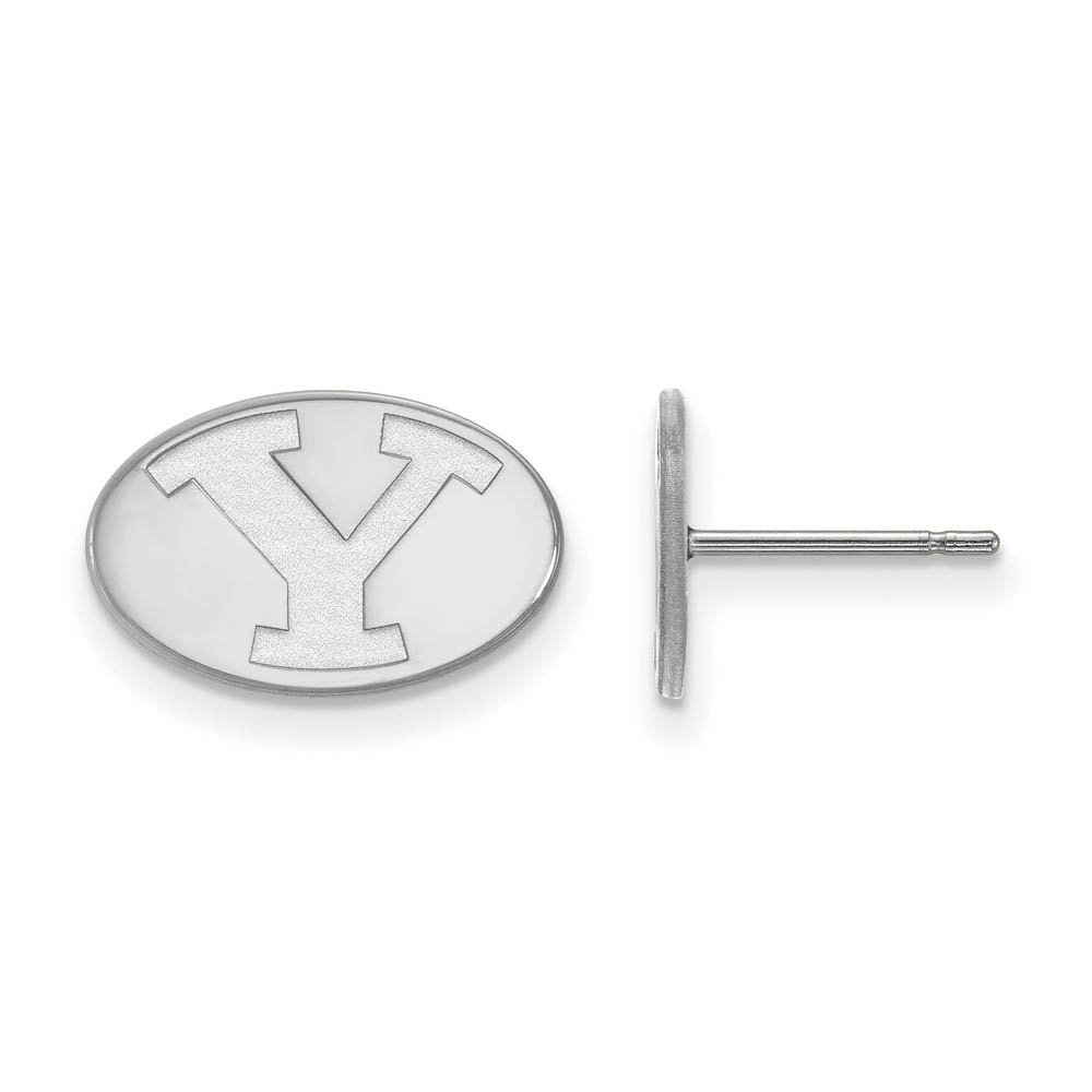 Sterling Silver Brigham Young University (Tiny) Post Earrings