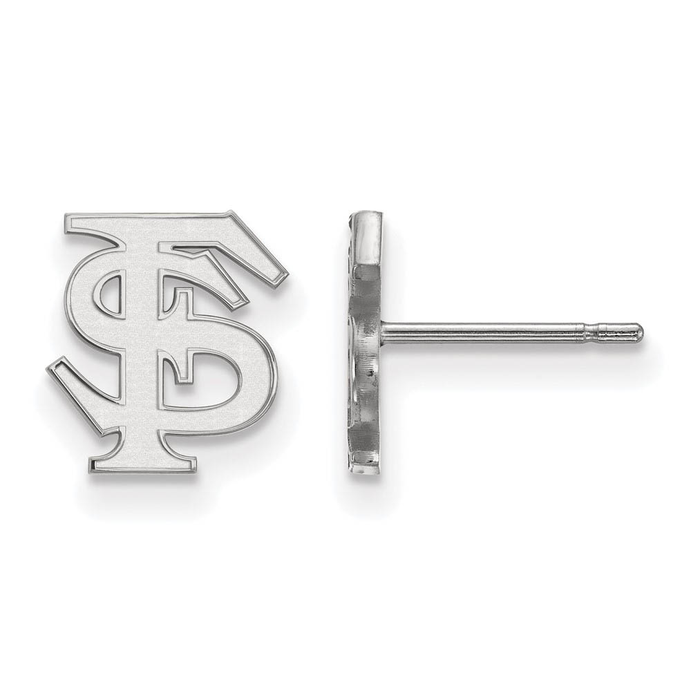 Sterling Silver Florida State University (Tiny) 'FS' Post Earrings